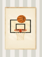 Постер для детской мальчика 50х70 см спорт ретро стиль