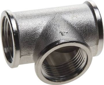 GENERAL FITTINGS внутренняя резьба 1″, никель, тройник (51052-1)