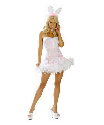 Костюм Пасхальный кролик ML (44-46) (Цвет: белый с розовым)