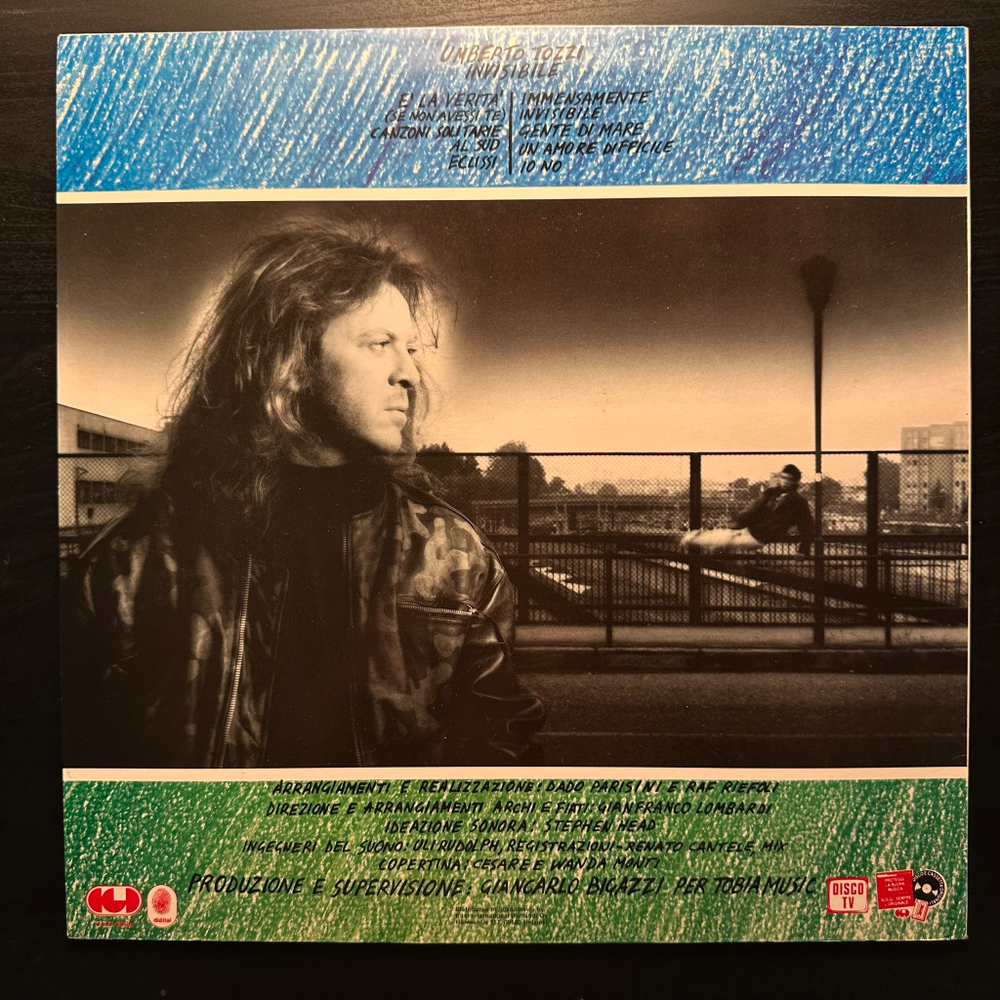 Umberto Tozzi - Invisibile (Скандинавия 1987г.)
