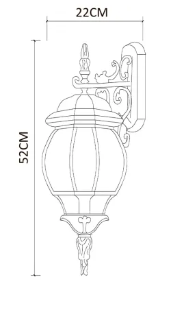 Уличный настенный светильник Arte Lamp