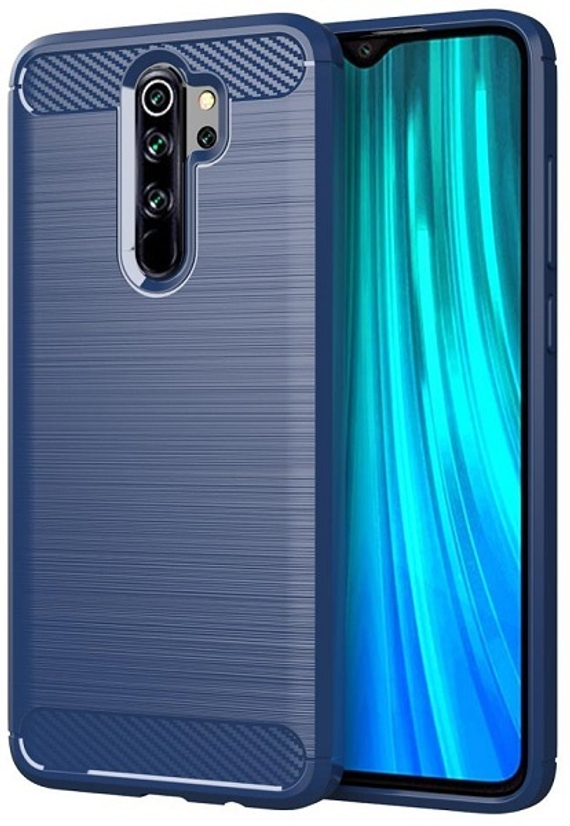 Чехол для Xiaomi Redmi Note 8 Pro цвет Blue (синий), серия Carbon от Caseport