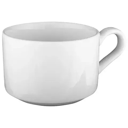 Чашка кофейная «Белая» Практик фарфор 90мл D=62/87,H=53мм белый
