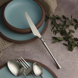 Нож столовый 22,9 см матовый цвет серебро PVD   P.L. [12]