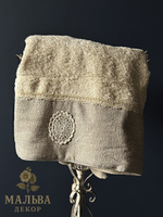 Полотенце "Камея" большое банное кремовое 90x140 см для ванной