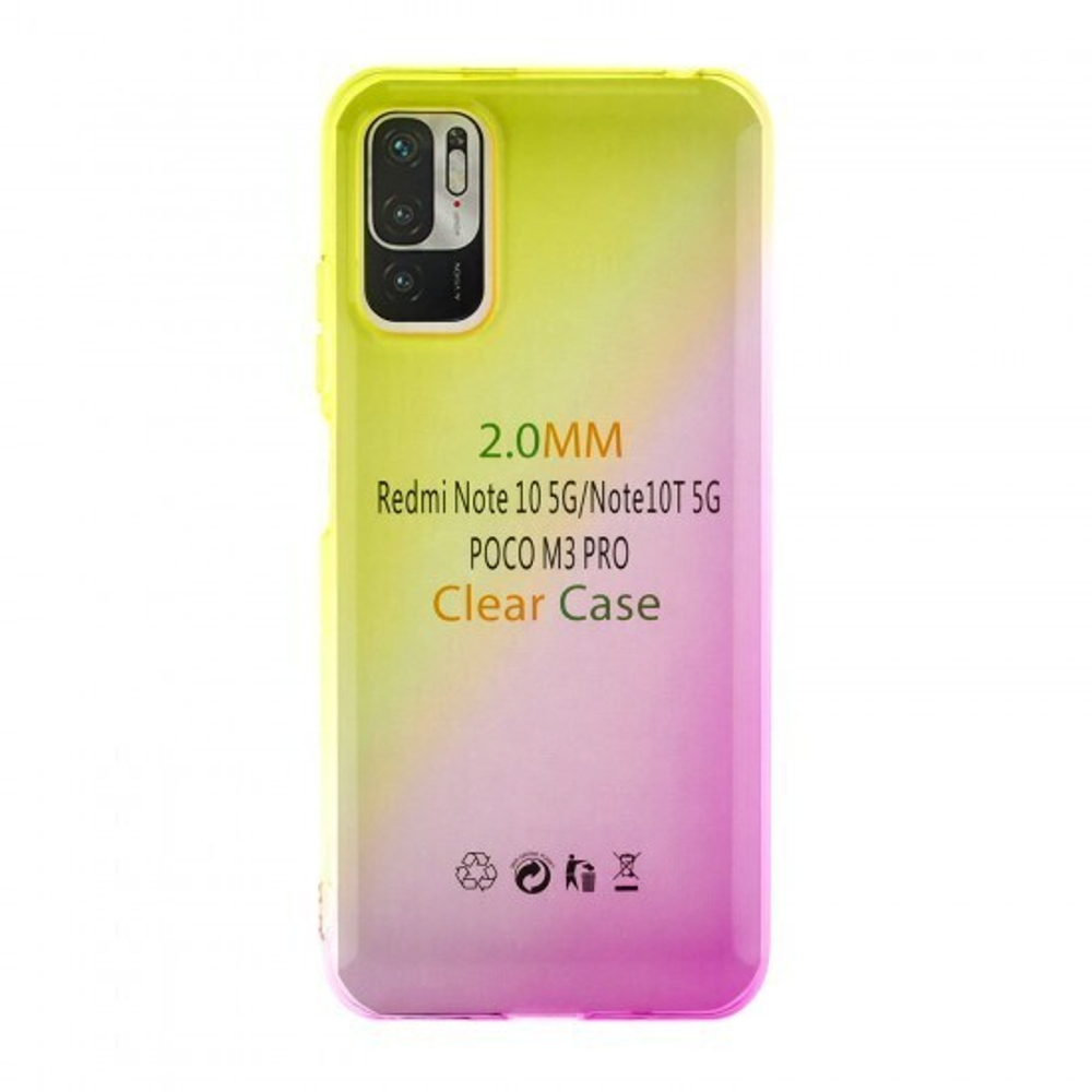 Чехол для Xiaomi Redmi Note 10/10S Градиент, ТПУ, 012965