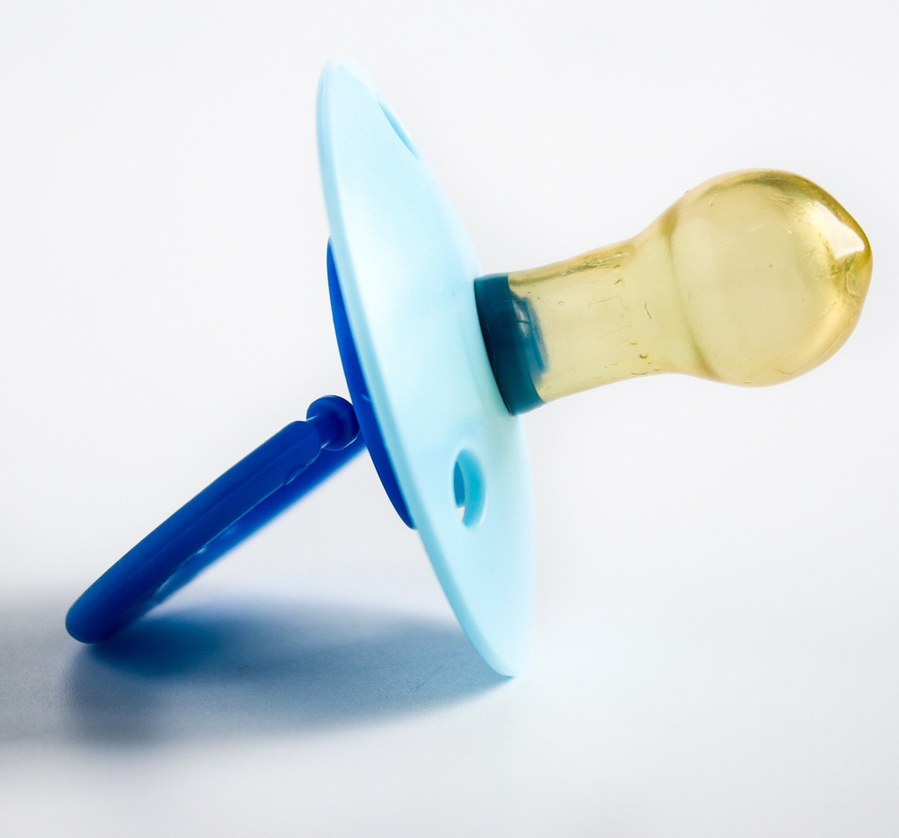 741138 Пустышка латексная классическая «Солнышко» с кольцом, в защитном колпачке, от 0 мес., ц