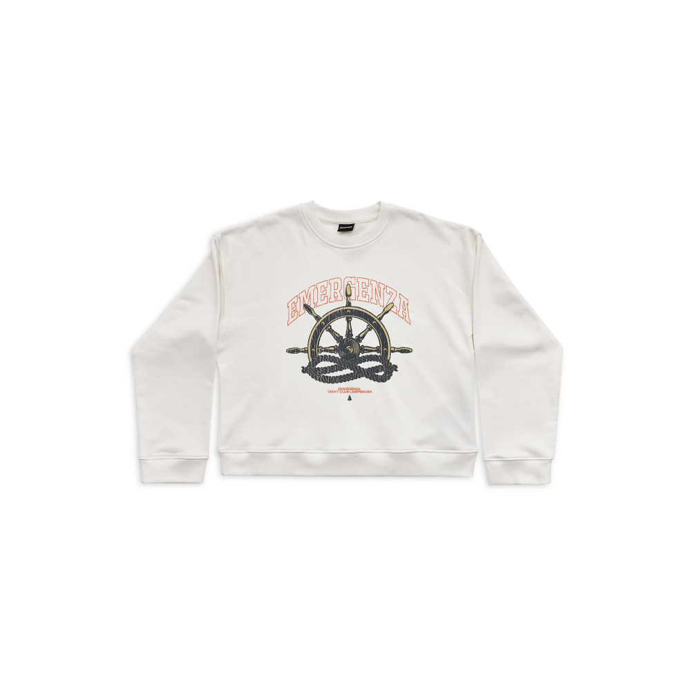 LAMPEDUSA CROPPED SWEATSHIRT OVERSIZED LOOSE