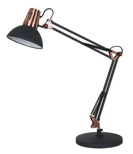 Светильник KD-431A С62 настол. Berlin 1хE27 40Вт 230В черн.+медь Camelion 13086