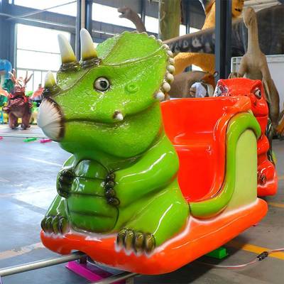 Аттракцион рельсовый для детей «ДиноОстров», 3 кабинки