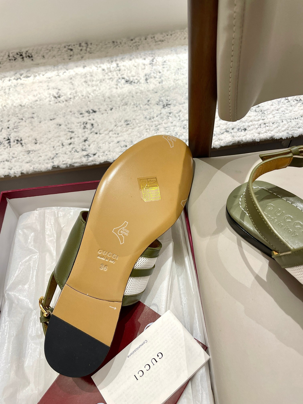 Gucci Horsebit Thong Sandal