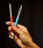 Набор ручек Parker Jotter Originals 70s Glam Rock Azure Blue/Vermilion M, в блистере