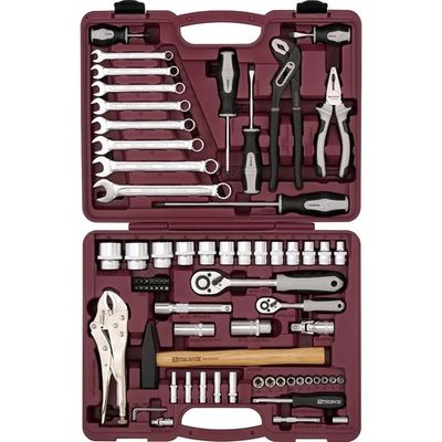 Набор инструмента универсальный THORVIK 1/4", 1/2"DR, 72 предмета   TS072 (UTS0072)