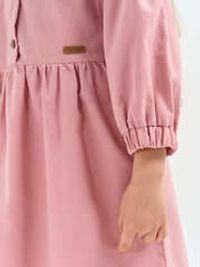 Платье вельветовое "Пудра"