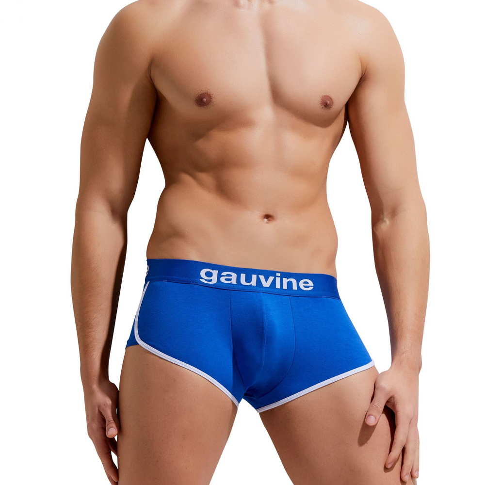 Мужские трусы-боксеры с контрастной отделкой Gauvine (Размер: L) (Цвет: красный)