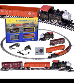 Железная дорога набор без подложки HanFly Metal Model Train, аналоговое управление, стартовый набор - HF66100A , Возрастные ограничения от 14+