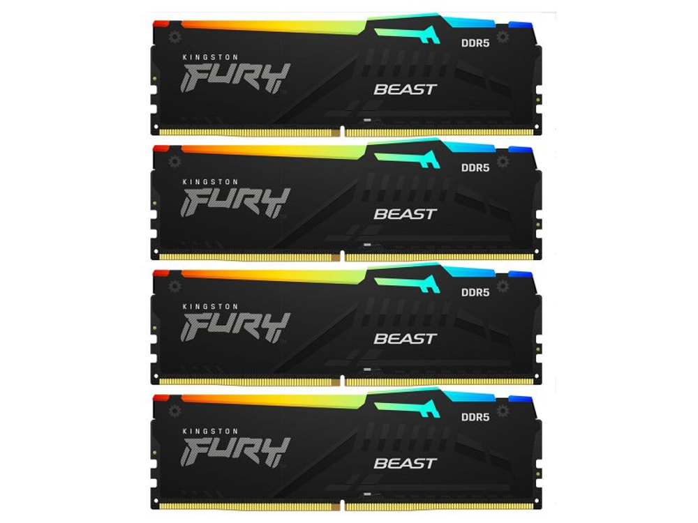 Оперативная память Kingston Fury KF552C40BBAK4-128, DDR5 4х 128ГБ 5200 МГц, DIMM, RTL