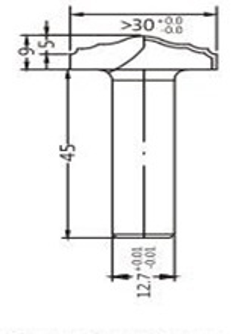 Фреза алмазная филёночная D.30x9x54 S.12 Z=2