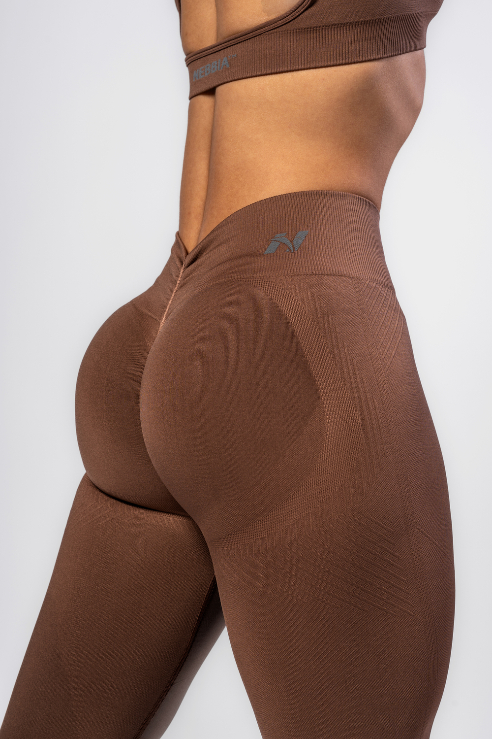 Леггинсы High Waisted Push-Up Leggings TOTALLY SEAMLESS 303 Коричневые