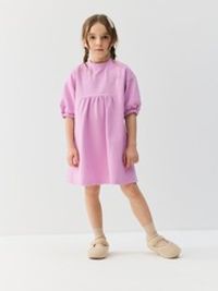 Платье из джинскота "Сиреневый крокус"