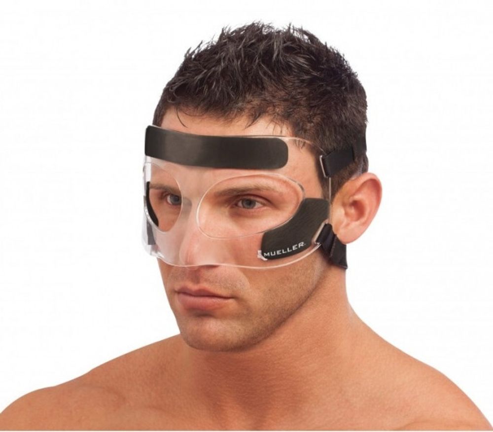 Защитная маска для лица купить. Маска Mueller. Защитная маска для носа Mueller. 81457 Маска. Спортивная маска для защиты носа.
