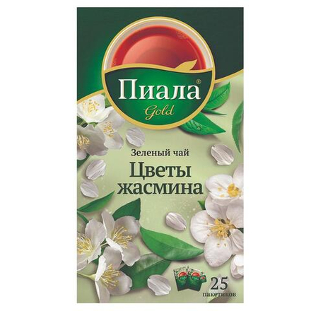 Чай зеленый Пиала цветы жасмина 25 пакетиков