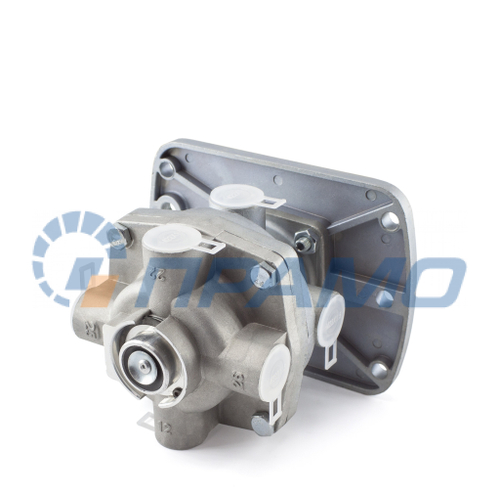 100-3514108-10 (ПРАМО) Кран тормозной 2-х секционный подпедальный для КАМАЗ, МАЗ, ЗИЛ