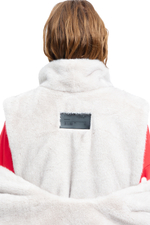 Шуба длинная с манишкой COMEBACK Gray