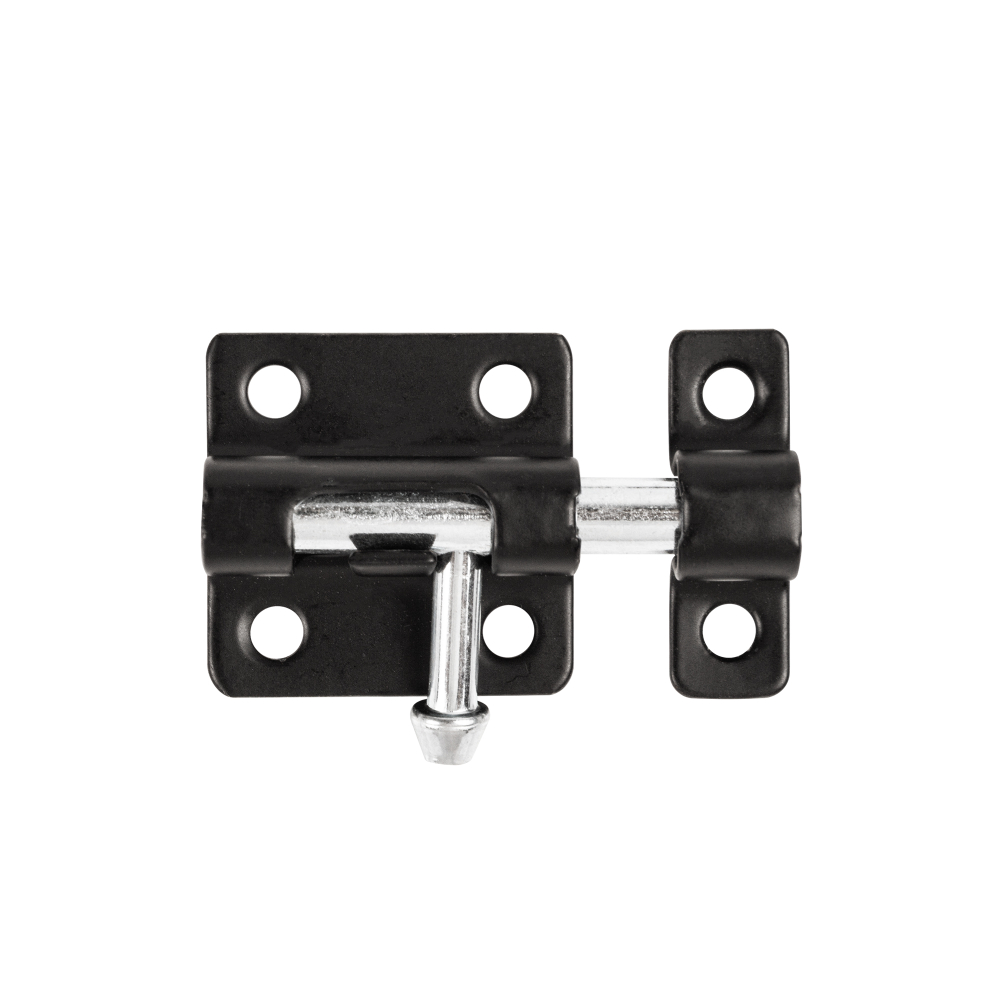 Шпингалет мебельный металлический SPD40х30 BL черный