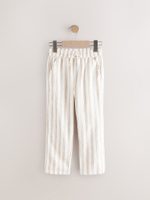 Брюки льняные для мальчика Next E42-435, Бежевый