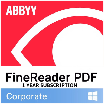 ABBYY FineReader PDF Corporate, Single User License (ESD), Subscription, 1y