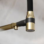 Смеситель для кухни Sancos Garda с гибким изливом, цвет брашированное золото/черный, PVD покрытие, арт. SC4009BG