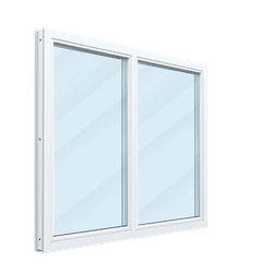 Пластиковое окно двухстворчатое 70 мм 5 камер 3 стекла