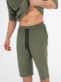 Костюм хлопковый с шортами. Хаки