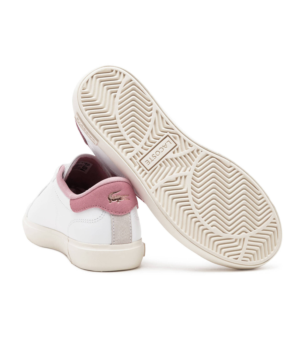 Кожаные кроссовки Lacoste - белый(747SFA0081)