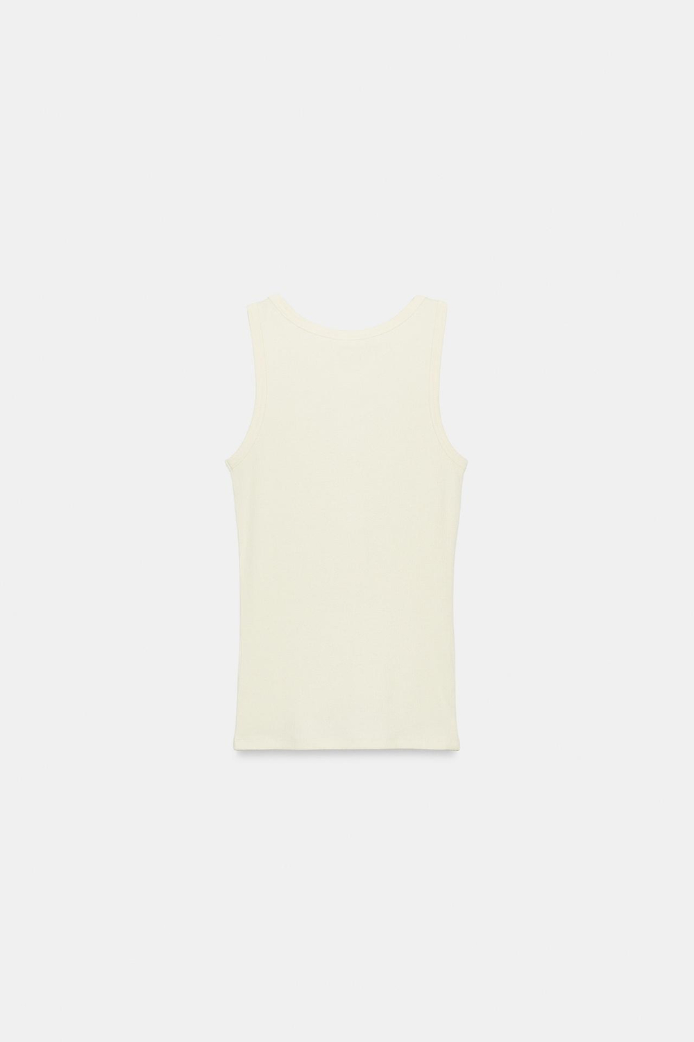 ZARA ФУТБОЛКА С ПУГОВИЦАМИ ИЗ ЛЬНА, ЭКРЮ
