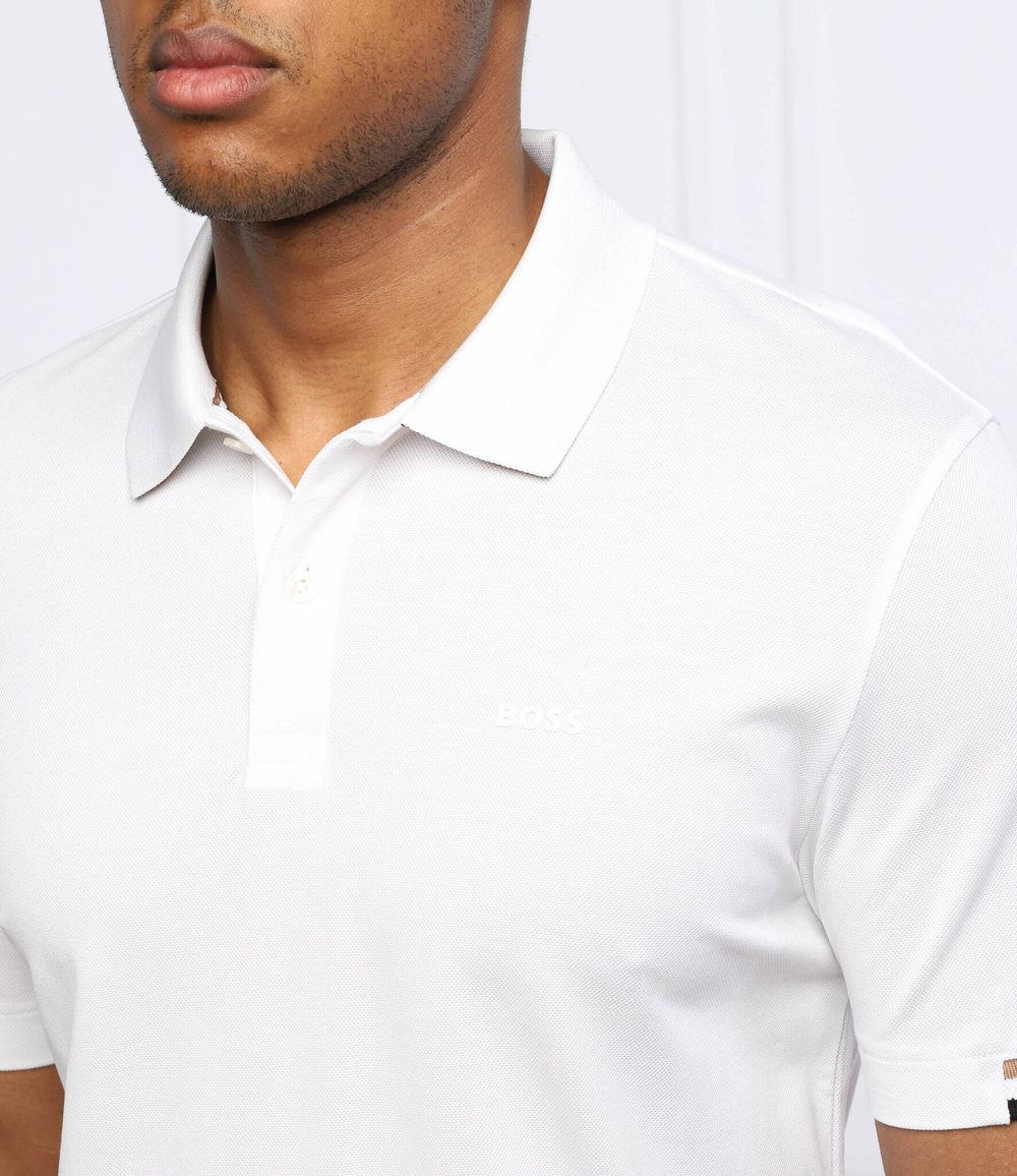 поло parlay 147 BOSS BLACK - белый(50467113)
