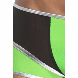 Мужские трусы хипсы зелено-черные Cosmos Colors L30GBS