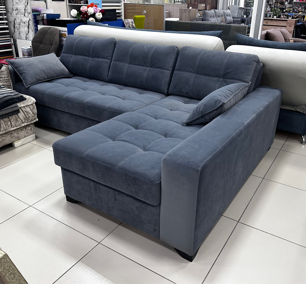 АКЦИЯ!!!Угловой диван Комфорт с длинным подлокотником и большим коробом для белья и спальным местом д2700*1700*1000