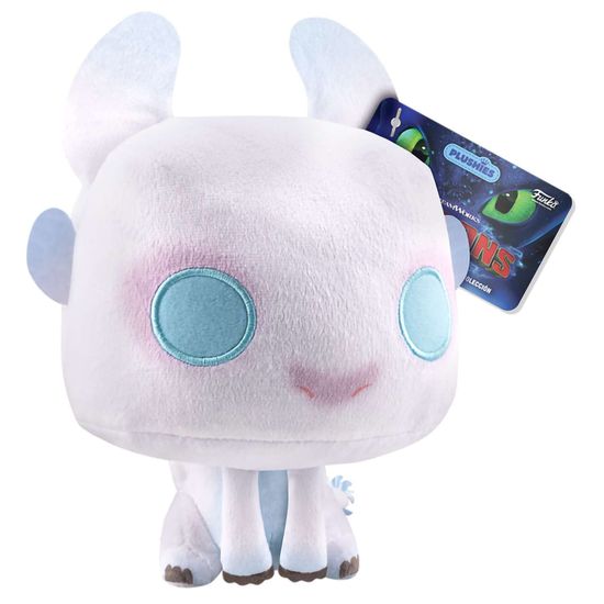 Фигурка плюшевая Funko Plush How to Train Your Dragon Light Fury 7" 81182 / Фигурка плюшевая Фанко ПОП! по мотивам мультфильма "Как приручить дракона", Дневная Фурия
