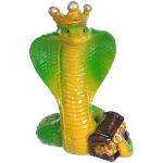 Фигурка новогодняя «Королевская змея» 4*4*8 см, микс