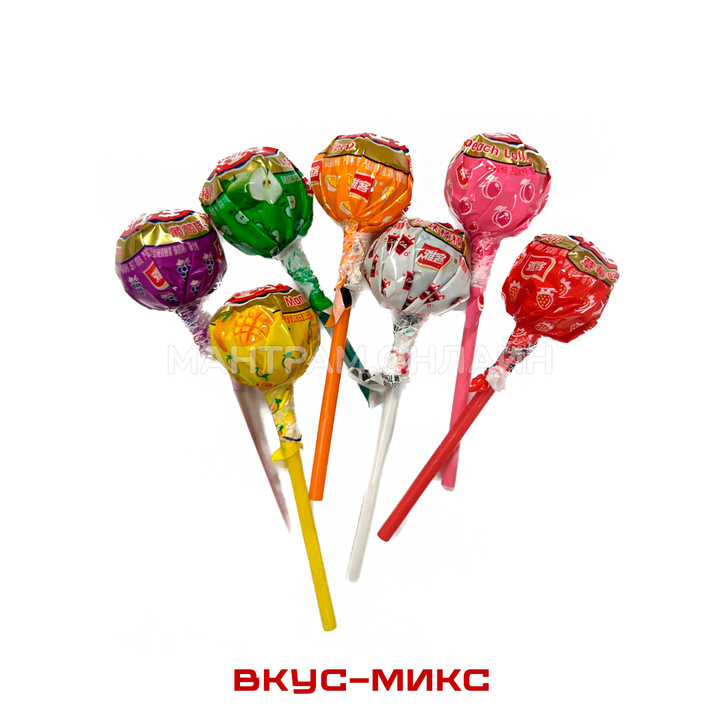 Леденец на палочке Yake Lollipop в банке микс вкусов 10 г
