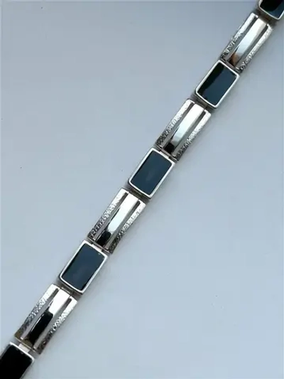 Серебряный браслет с эмалью