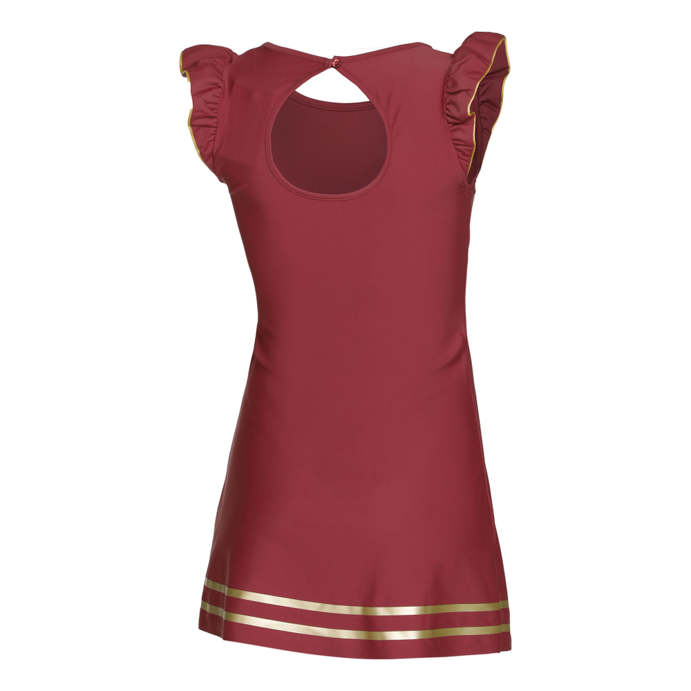 Женская теннисное платье Ellesse Clovere Dress Women - Dark Red, Gold