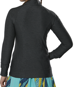 Женская теннисная куртка Mizuno Training - black melange