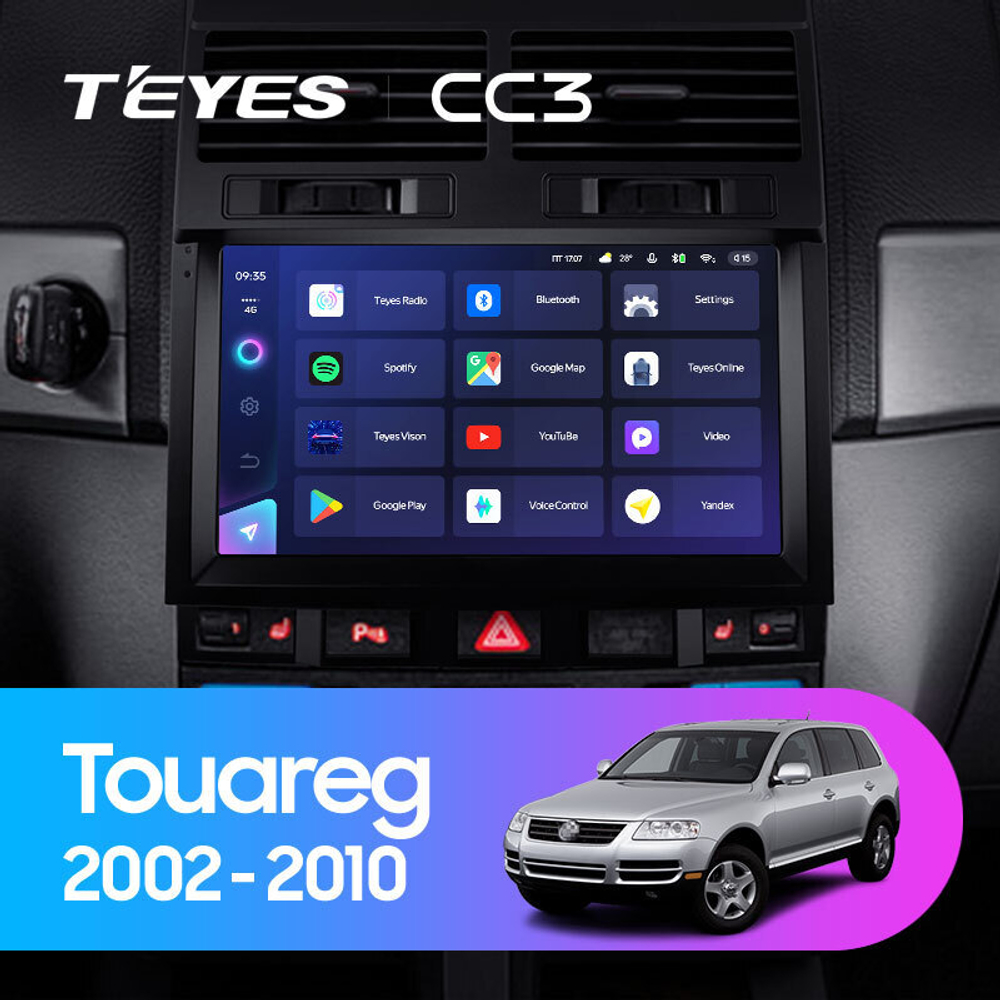 Teyes CC3 9" для Volkswagen Touareg 2002-2010