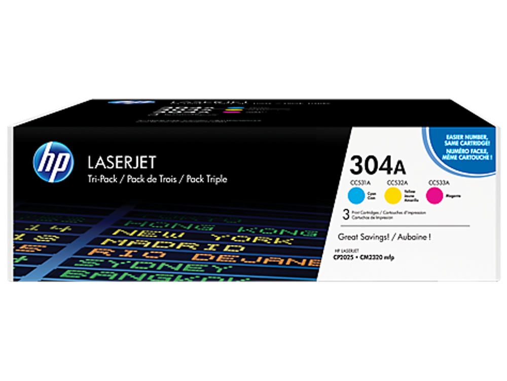 Набор картриджей HP 304A