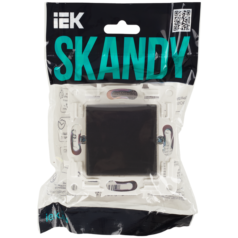 SKANDY Выключатель 1-клавишный перекрестный 10А SK-V03G графит IEK