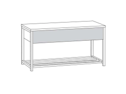 Трувор тумба для обуви 13.241.03 Дуб Гранж Песочный/Интра