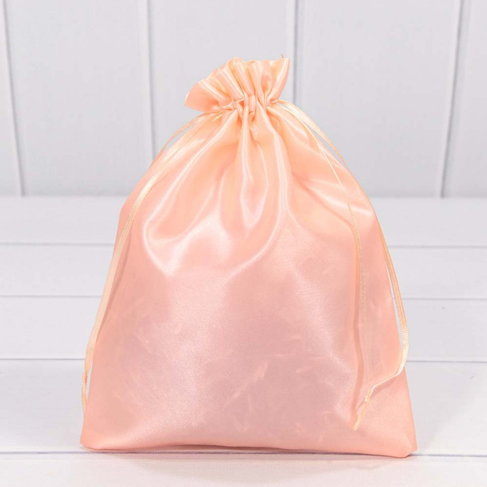 Мешочек 18х23см Атлас (Розовый)